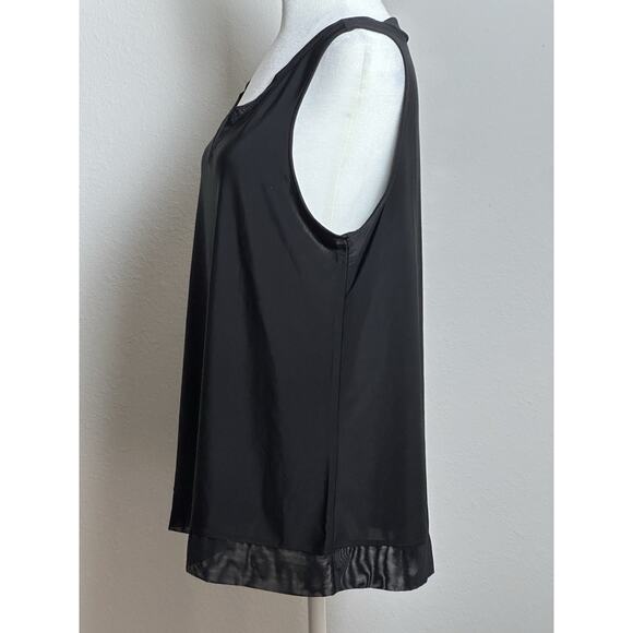 Pajama Top Nottibianche Women’s Black Pajama Top Women’s V Neck Shell Top - Picture 9 of 16